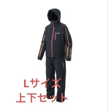 가마가츠 Gamakatsu 라이트 레인 수트 GM3681 블랙 L 사이즈