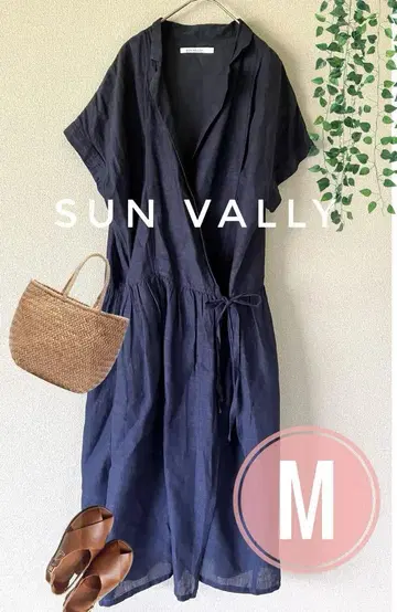 Sun valley 카슈쿨 원피스 네이비 M 새상품급