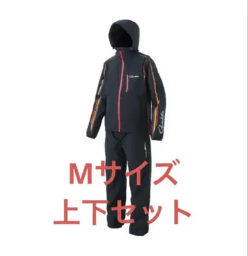 M 사이즈 가마가츠 Gamakatsu 라이트 레인 수트 GM3681 블랙