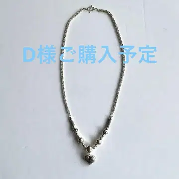 실버 하트 목걸이