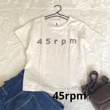 45rpm 프린트 로고 반팔 티셔츠