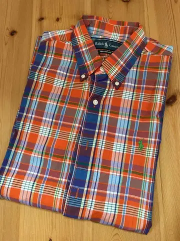 Ralph Lauren 체크 무늬 반팔 셔츠 L 사이즈