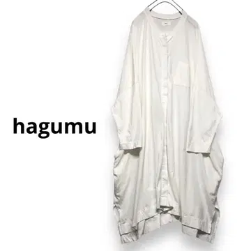 hagumu 코튼 원피스 롱 가디건 와이드 원피스