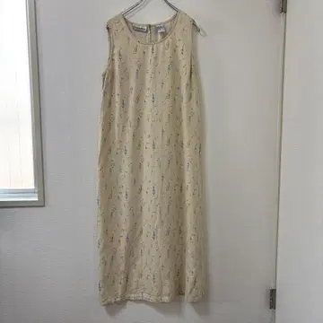 90년대 00년대 빈티지 미국 빈티지 의류 미니 꽃무늬 린넨 린넨 원피스
