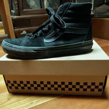 Vans SK8-HI 블랙 5H 스웨이드 23.5 박스 있음