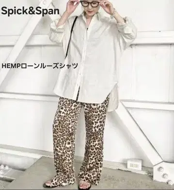 Spick&Span HEMP 론 루즈 셔츠