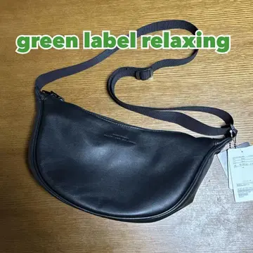 green label relaxing / 가죽 숄더백