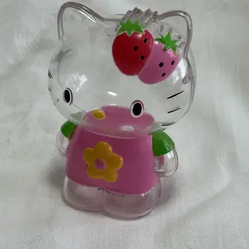 헤이세이 레트로 키티 산리오 저금통 레어 투명