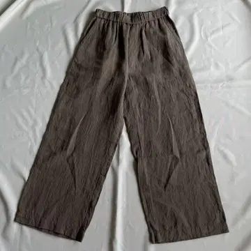 TEEE 하이 카운트 린넨 파우더 스노우 워시 와이드 팬츠 일본제