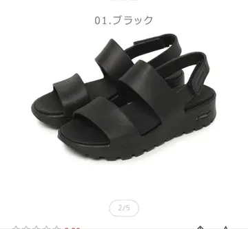 스케쳐스 아치 핏 풋 스텝스 데이 블랙 샌들