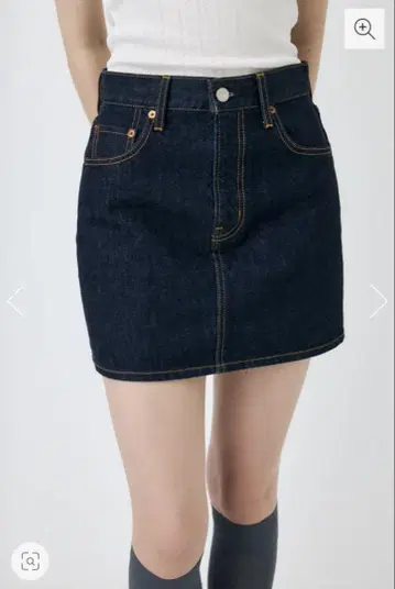 MOUSSY 데님 미니 스커트