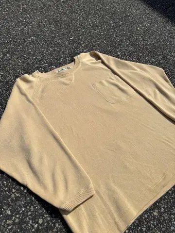 90s Eddie Bauer 포켓 니트 티셔츠 코튼 레어 명작