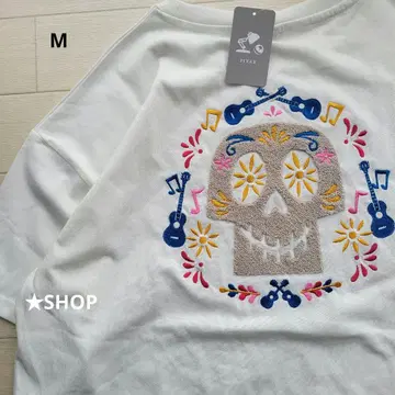 디즈니 픽사 리멤버 미 사가라 자수 반팔 티셔츠 M