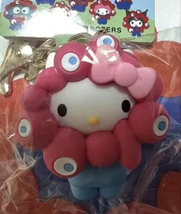헬로키티 엑스포 미야쿠미야쿠 입체 마스코트 키링