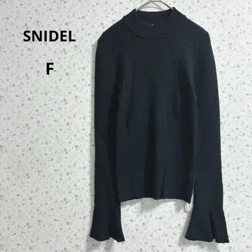 a420 스나이델 [F] 하이넥 니트 소매 플레어