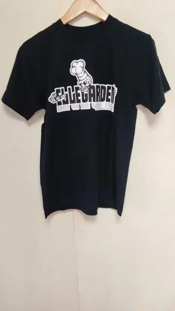밴딩 티셔츠 ELLEGARDEN 엘르 정원 양면 프린트 블랙 사이즈 S