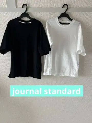 JOURNALSTANDARD 반팔 티셔츠 화이트 블랙