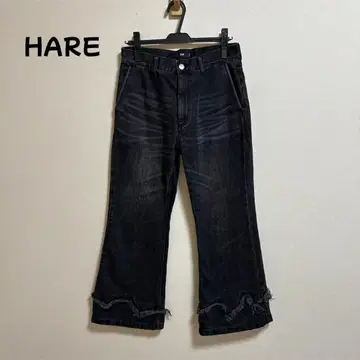 HARE 레이어드 프린지 데님 하레