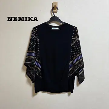 NEMIKA 스카프풍 슬리브 풀오버