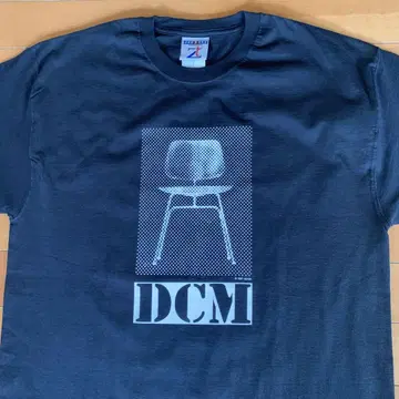 Eames DCM 의자 그래픽 티셔츠 블랙