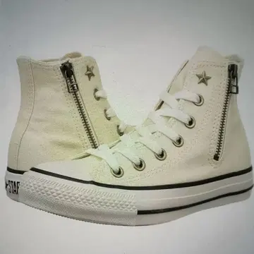 ALL STAR 화이트 하이컷 스니커즈