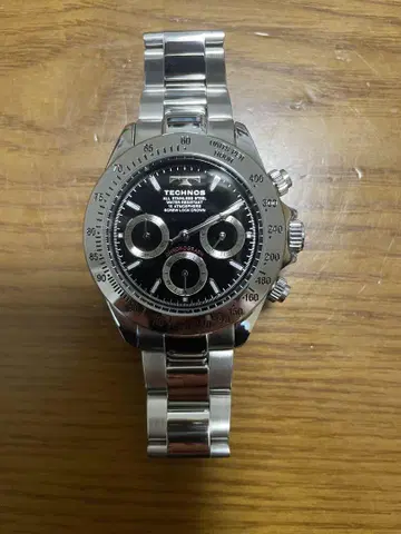 TECHNOS 크로노그래프 블랙