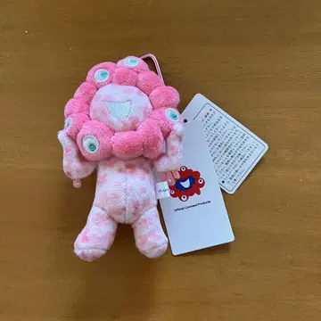 만국 박람회 한정판 밉밉 마스코트 키링 벚꽃 핑크 봉제 인형