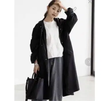 레터스 모즈 코트 블랙