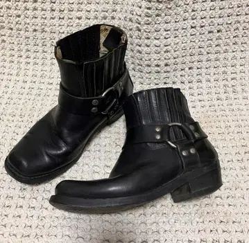 헤비 가죽 남성용 엔지니어 부츠 라이더 부츠 Size 25.5