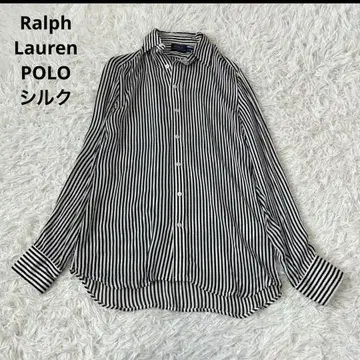 Ralph POLO 랄프 로렌 실크 100% 스트라이프 셔츠