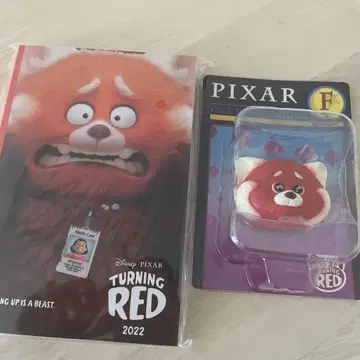 PIXAR 페이스 마그넷 레드 해피 복권 픽사 엽서