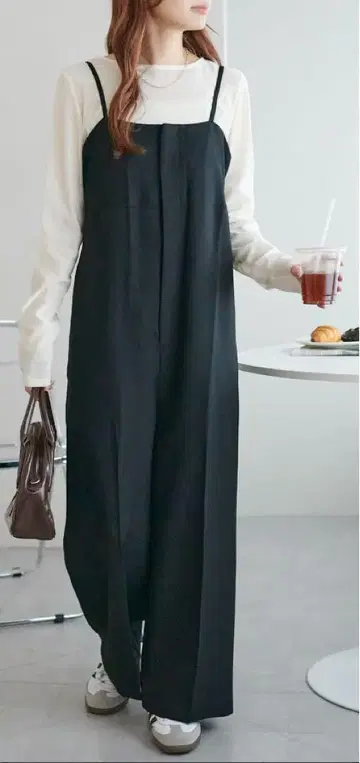 블랙 살로펫 오버롤