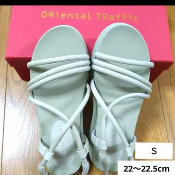 ORiental Traffic 라이트 그린 샌들 S 사이즈 22cm