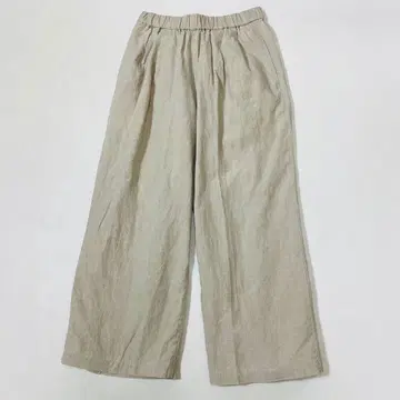 무인양품 MUJI 린넨 워시드 이지 와이드 팬츠