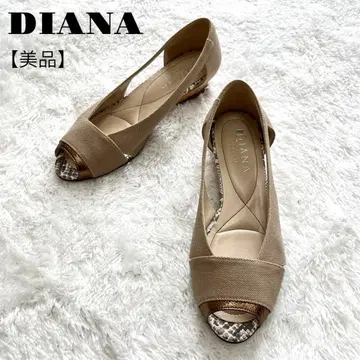 DIANA 다이애나 오픈토 웨지솔 펌프스 베이지 24cm