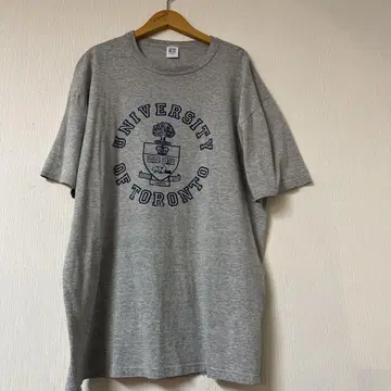 90s 러셀 토론토 대학 티셔츠 그레이