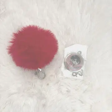 컬러풀 피치 유안군 모자 꽁지 키링