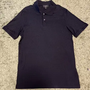 dunhill 다크 네이비 피케 셔츠 M