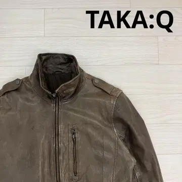 TAKA:Q 타카큐 양가죽 가죽 자켓