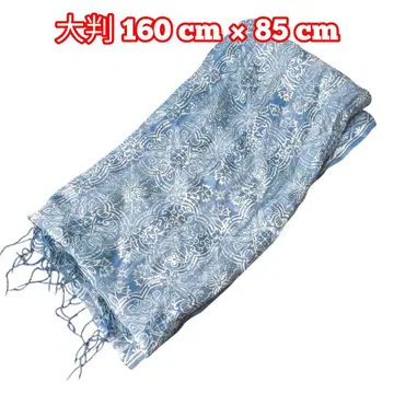 블루 계열 패턴 올 패턴 스톨 160cm x 85cm