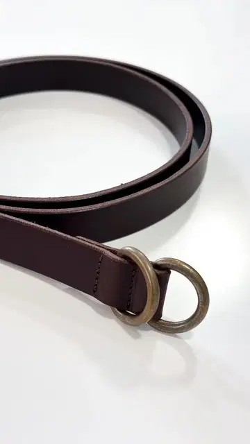 RING BELT SLIM YOKO SAKAMOTO 반지 벨트 브라운