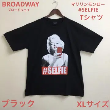 BROADWAY 마릴린 먼로 #SELFIE 티셔츠 XL 사이즈