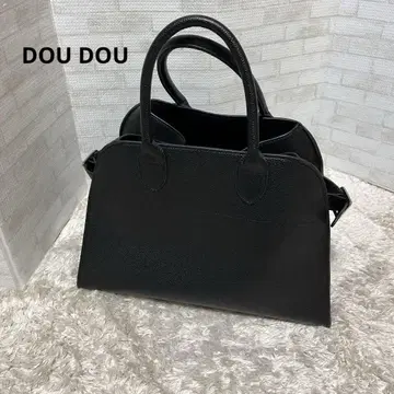 새상품급 DOU DOU 사이드 벨트 A4 토트백 블랙 빅 사이즈