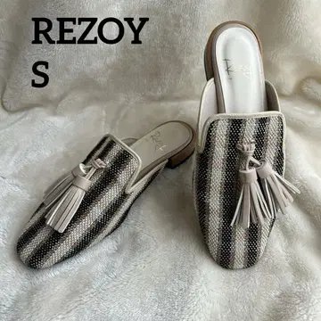 새상품급 REZOY 태슬이 달린 플랫 뮬 S 사이즈