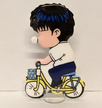 반다이 멤버 플레이트 루카와 카에데(자전거, 졸음)