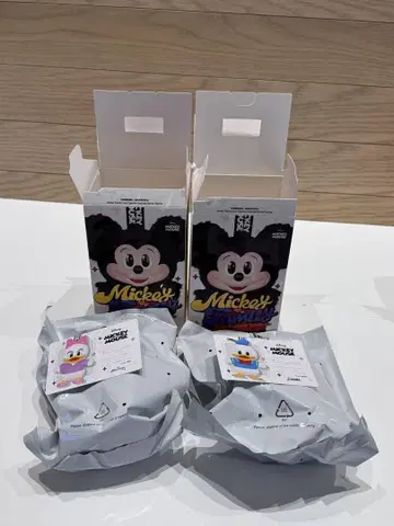 POP MART 미키 마우스 키체인 세트 도날드 & 데이지
