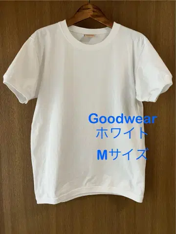Goodwear 반팔 티셔츠 화이트 M 코튼 크루넥 Goodwear