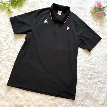 르꼬끄 골프 반팔 폴로 셔츠 트리콜로 블랙 XL