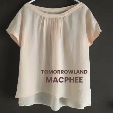 TOMORROW LAND MACPHEE 린넨 100% 플레어 블라우스