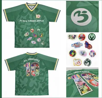 Mrs. GREEN APPLE 10 게임 셔츠 와펜 포함